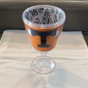 Tennessee Volunteers Plastic Wine Glass Goblet